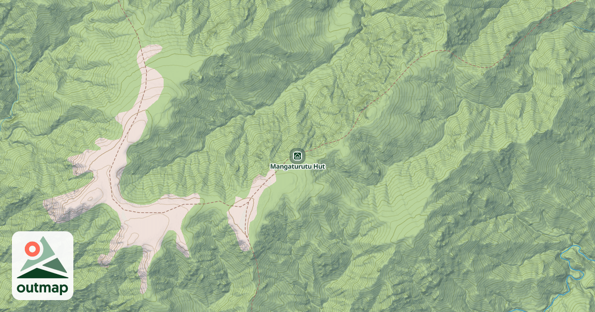 Map of Mangaturutu Hut