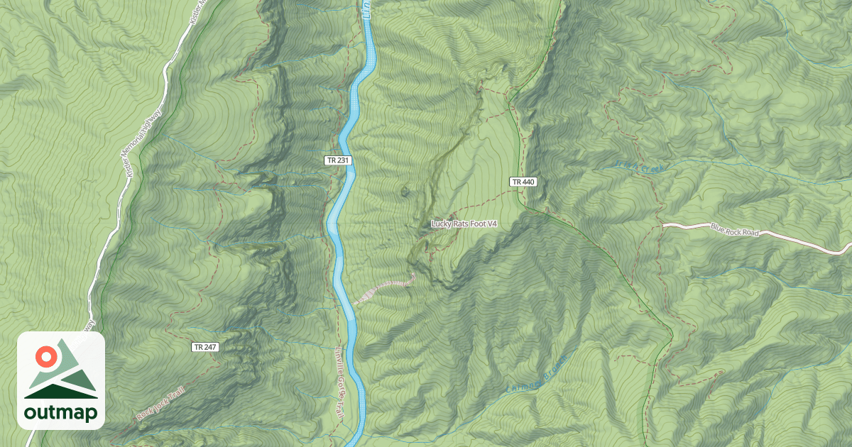 Map of Lucky Rats Foot