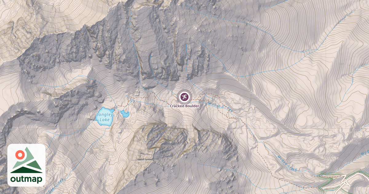 Map of Cracked Boulder