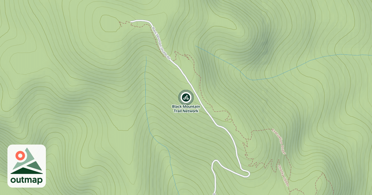 Map of Black Mountain Trail Network