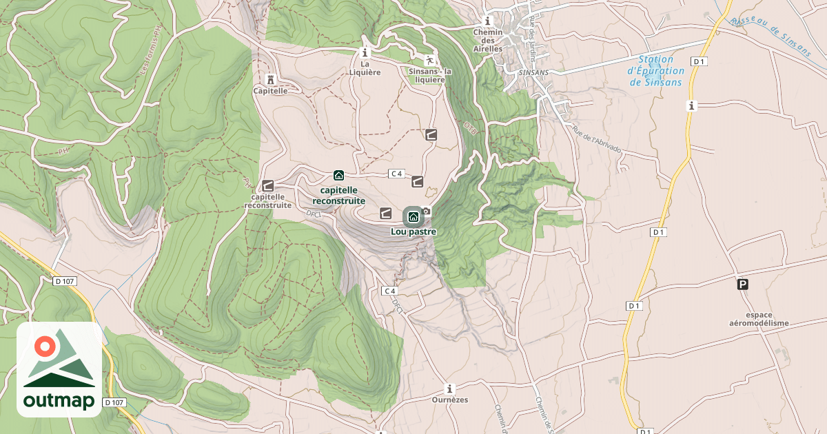 Map of Lou pastre