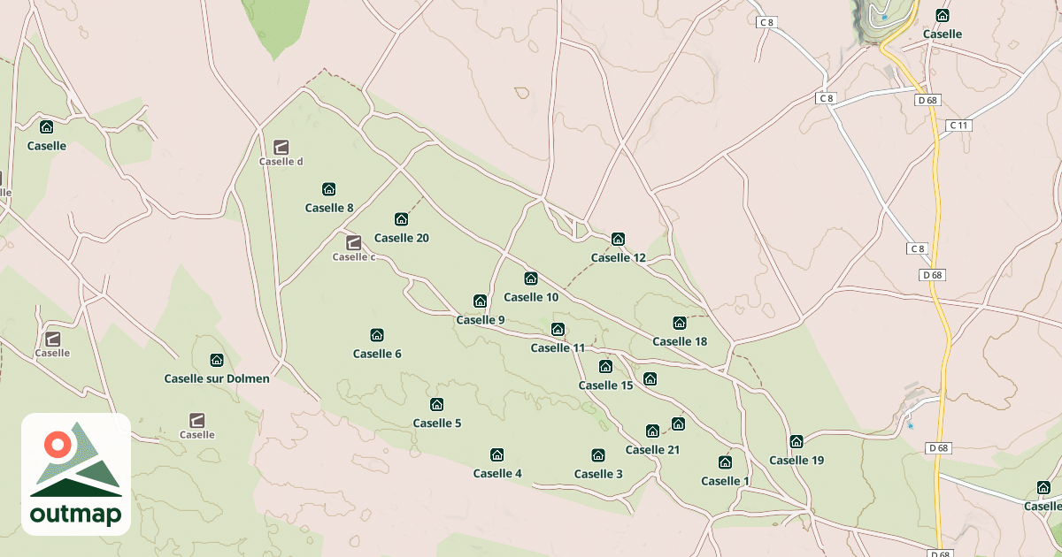Map of Caselle 10