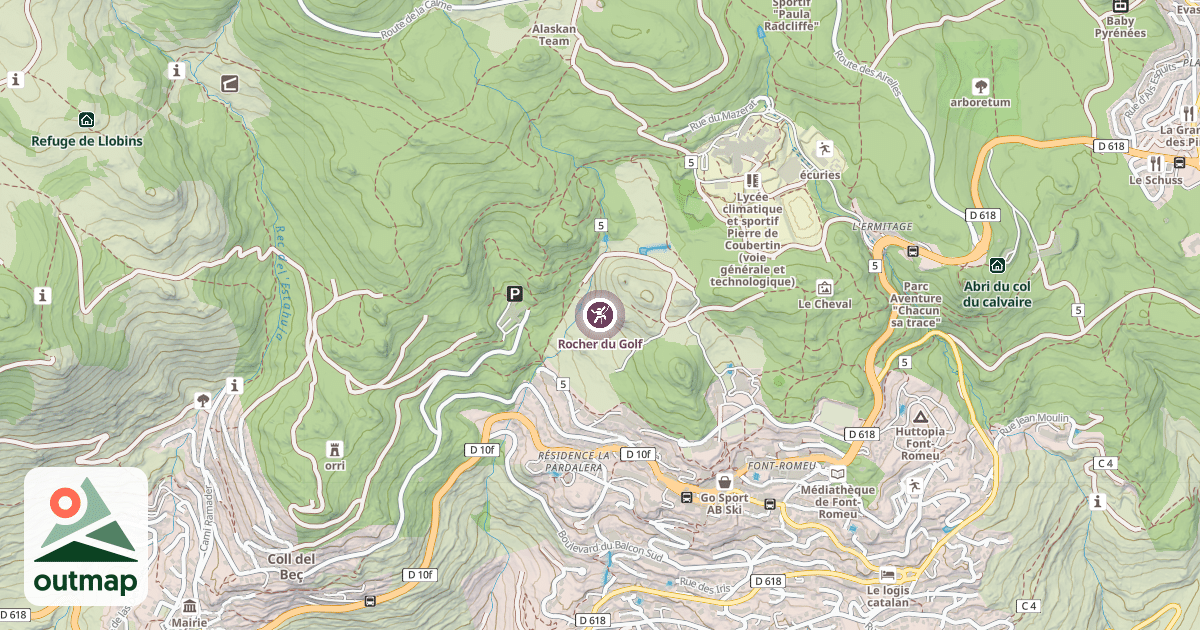 Map of Rocher du Golf
