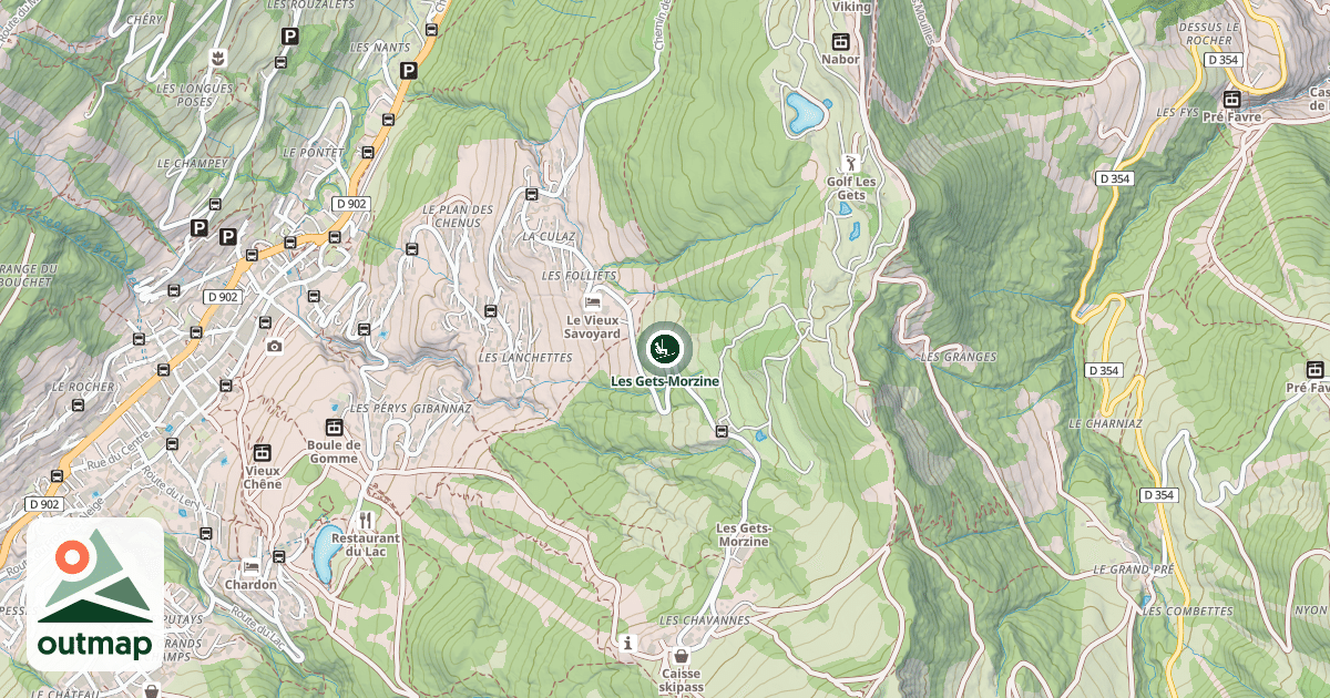 Map of Les Gets-Morzine