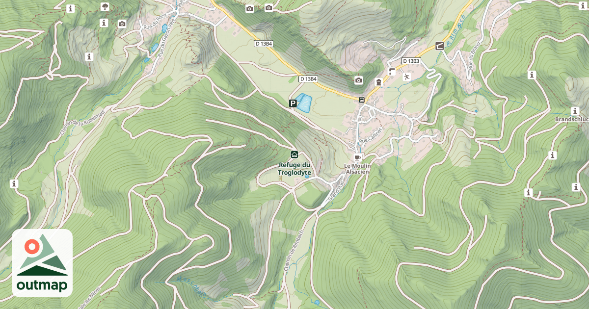 Map of Refuge du Troglodyte