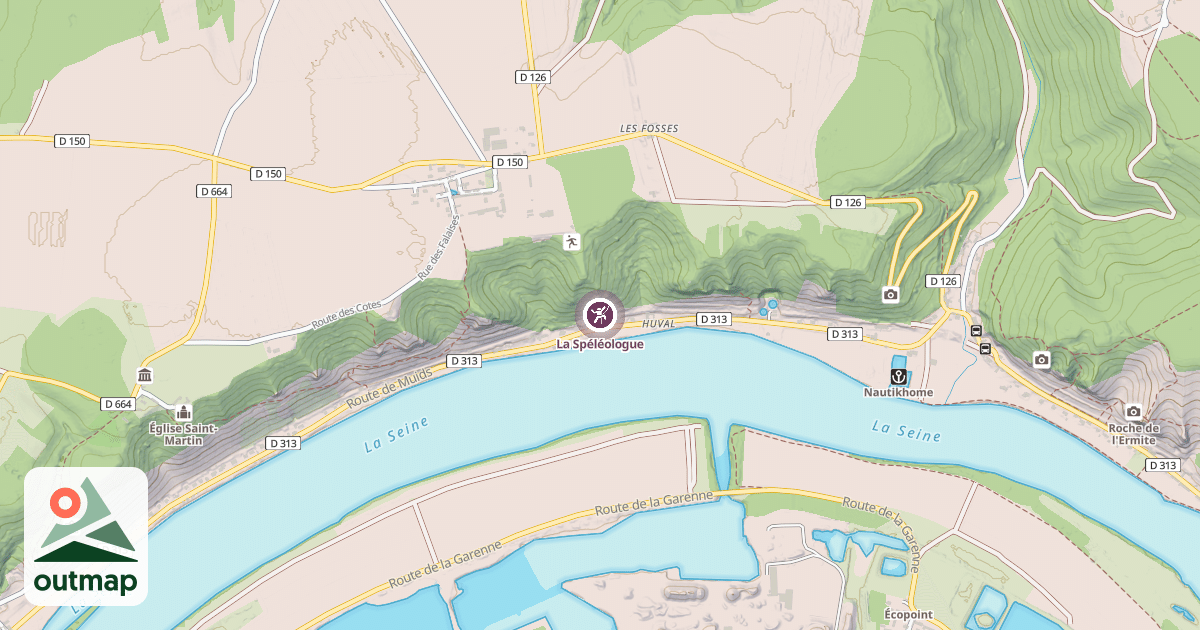 Map of La Spéléologue