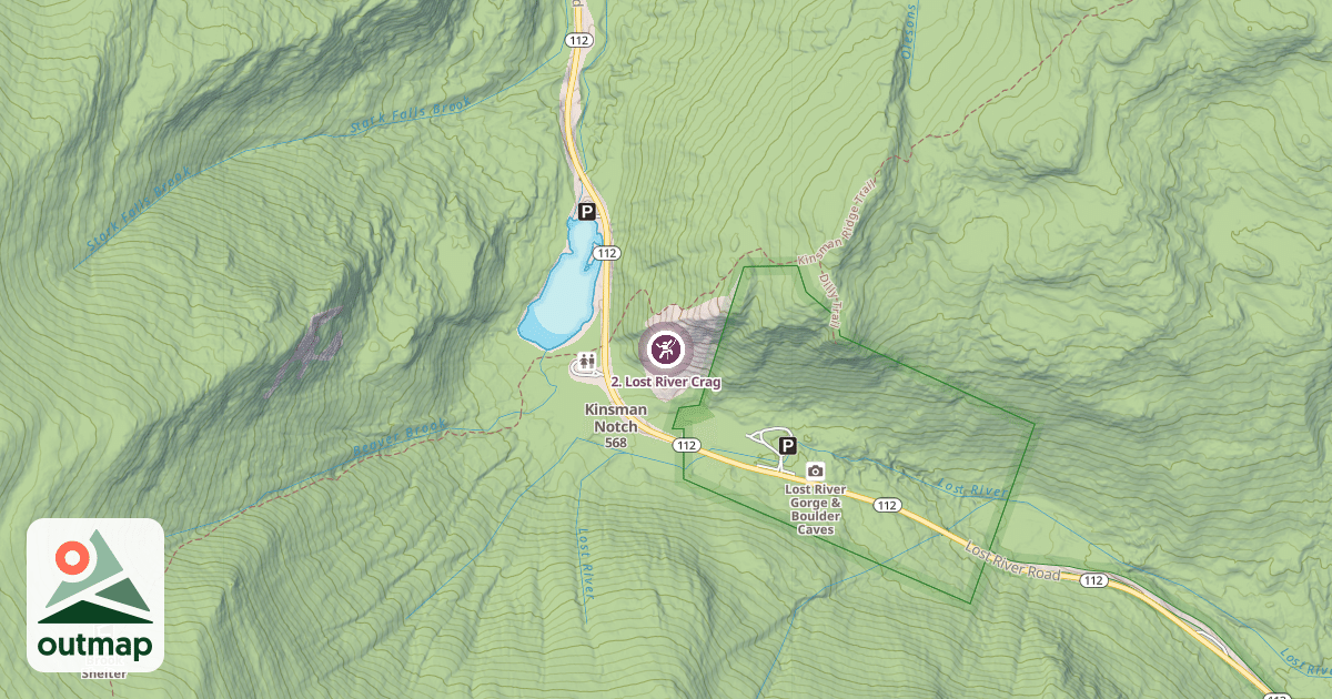 Map of 2. Lost River Crag