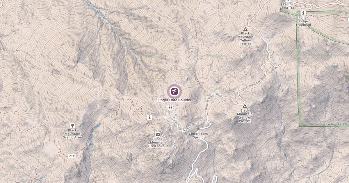 Map preview of Finger Hate Boulder