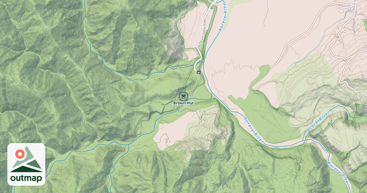 Map of Brown Hut
