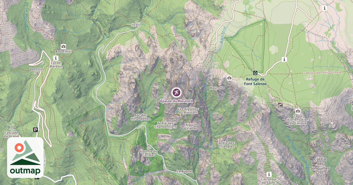 Map of Épaule du Rieutord