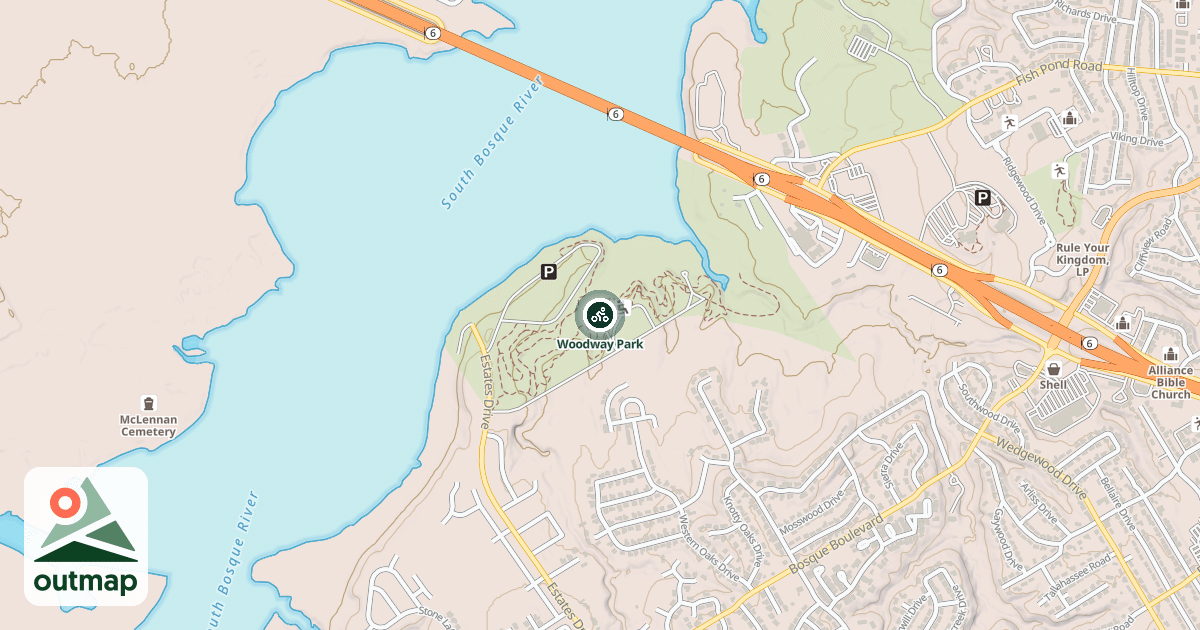Map of Woodway Park