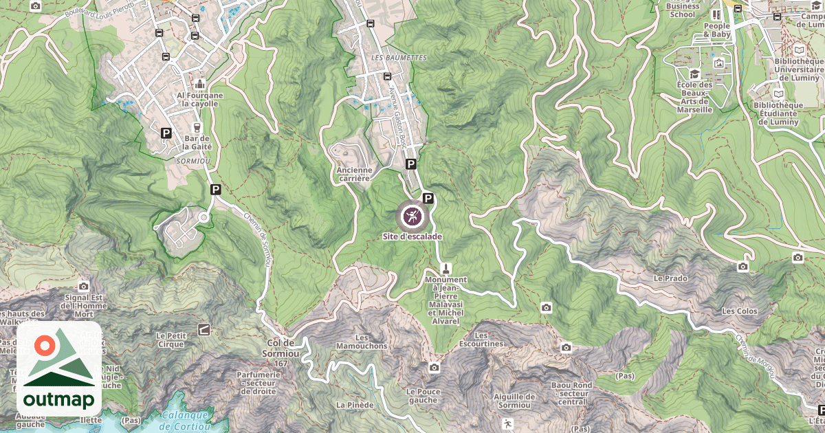 Map of Site d'escalade