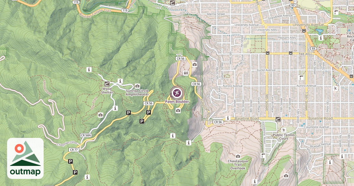 Map of Pawn Boulder
