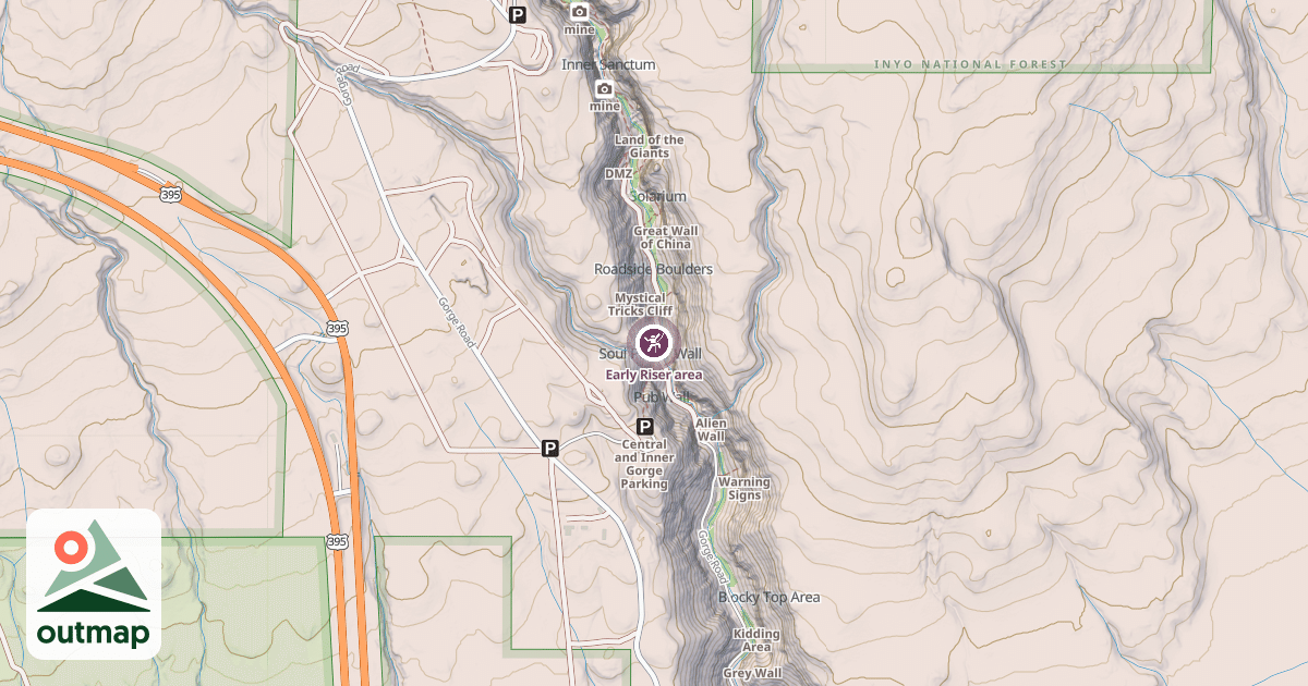 Map of Early Riser area