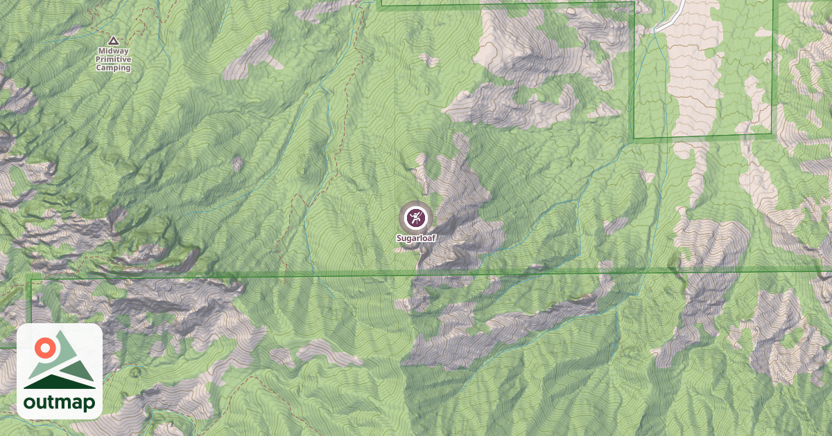 Map of Sugarloaf