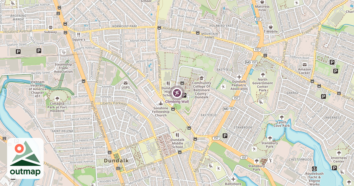 Map of Climbing Wall