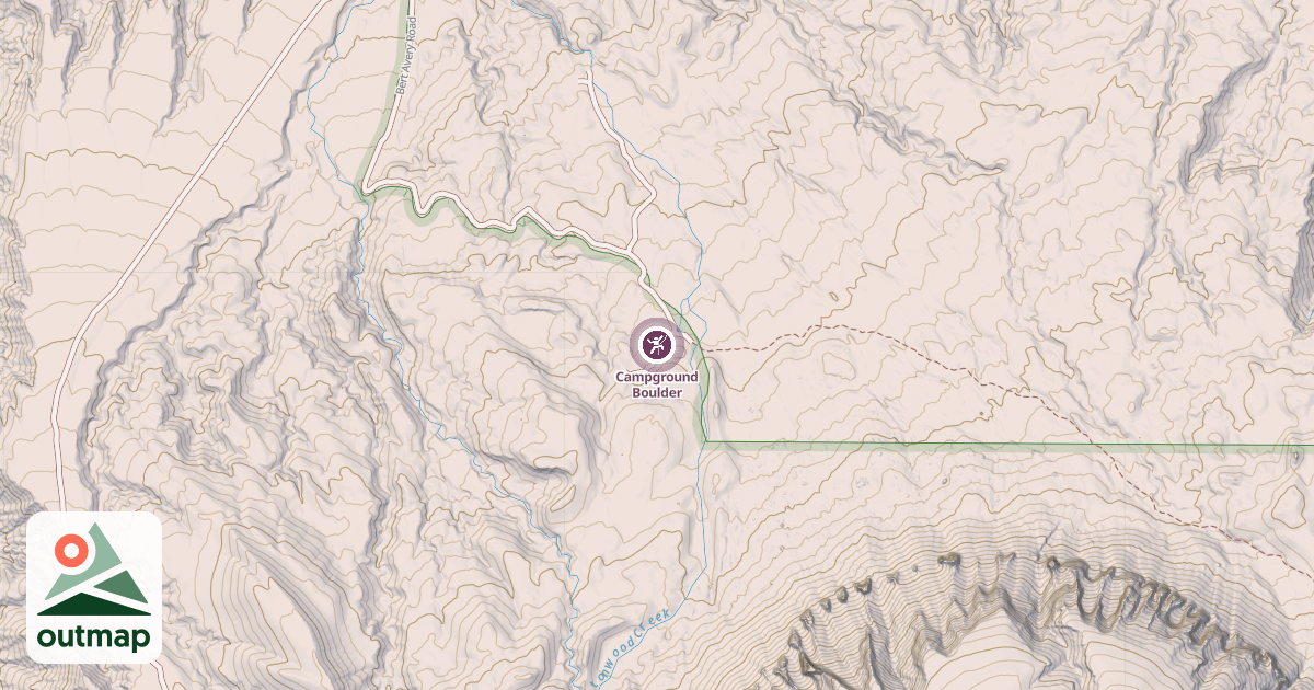 Map of Campground Boulder