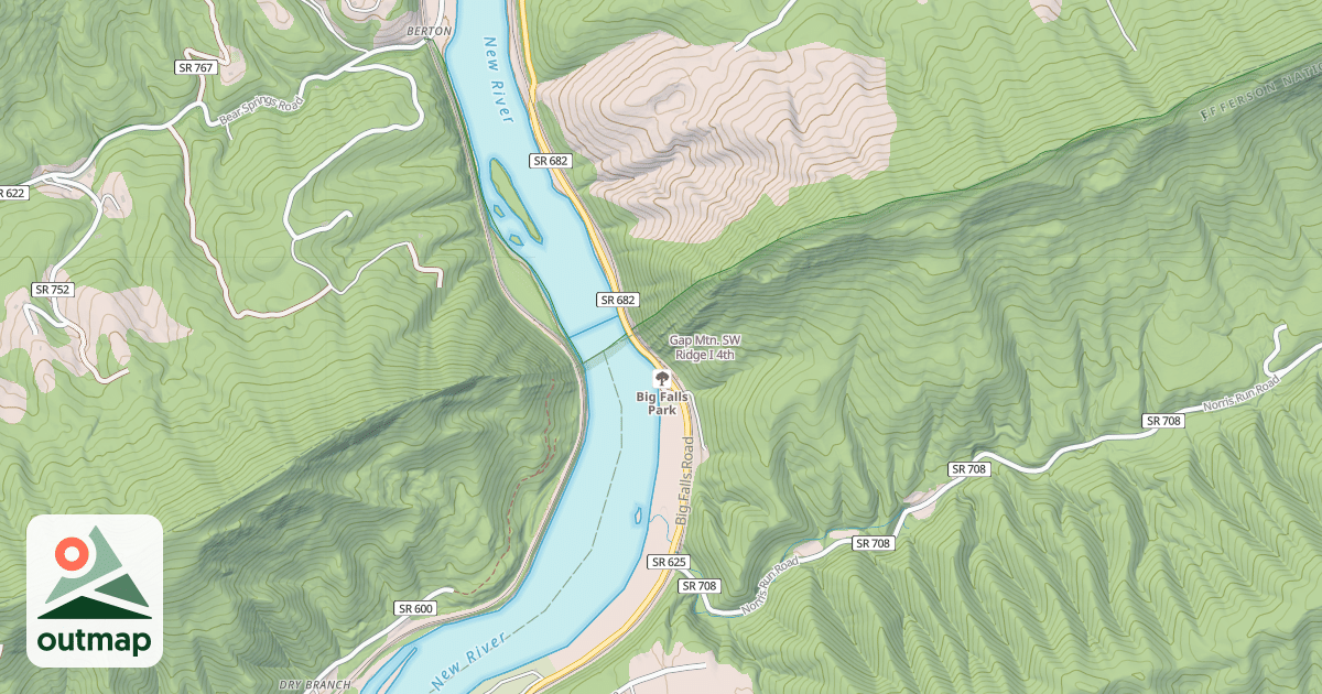Map of Gap Mtn. SW Ridge I