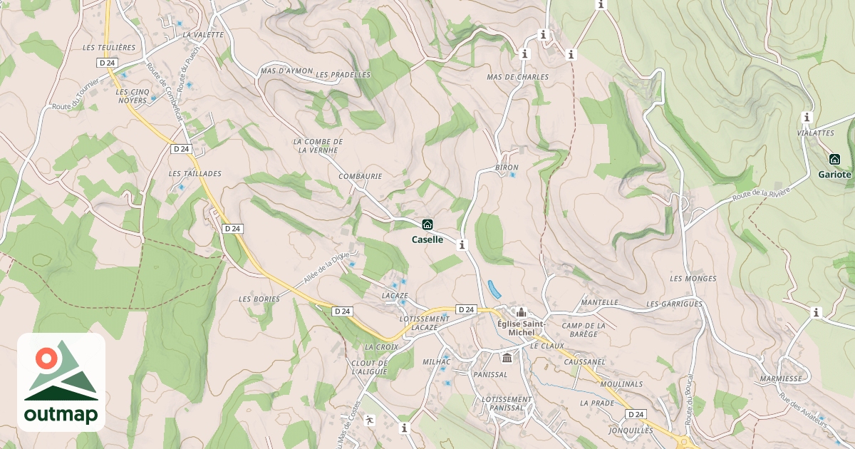 Map of Caselle