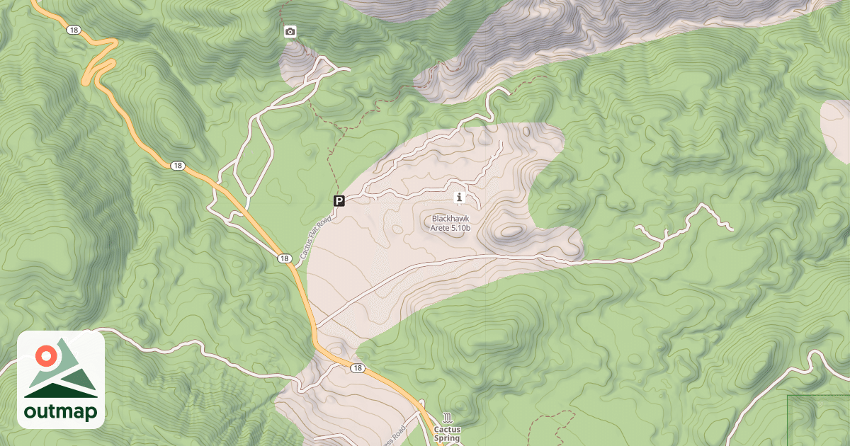 Map of Blackhawk Arete