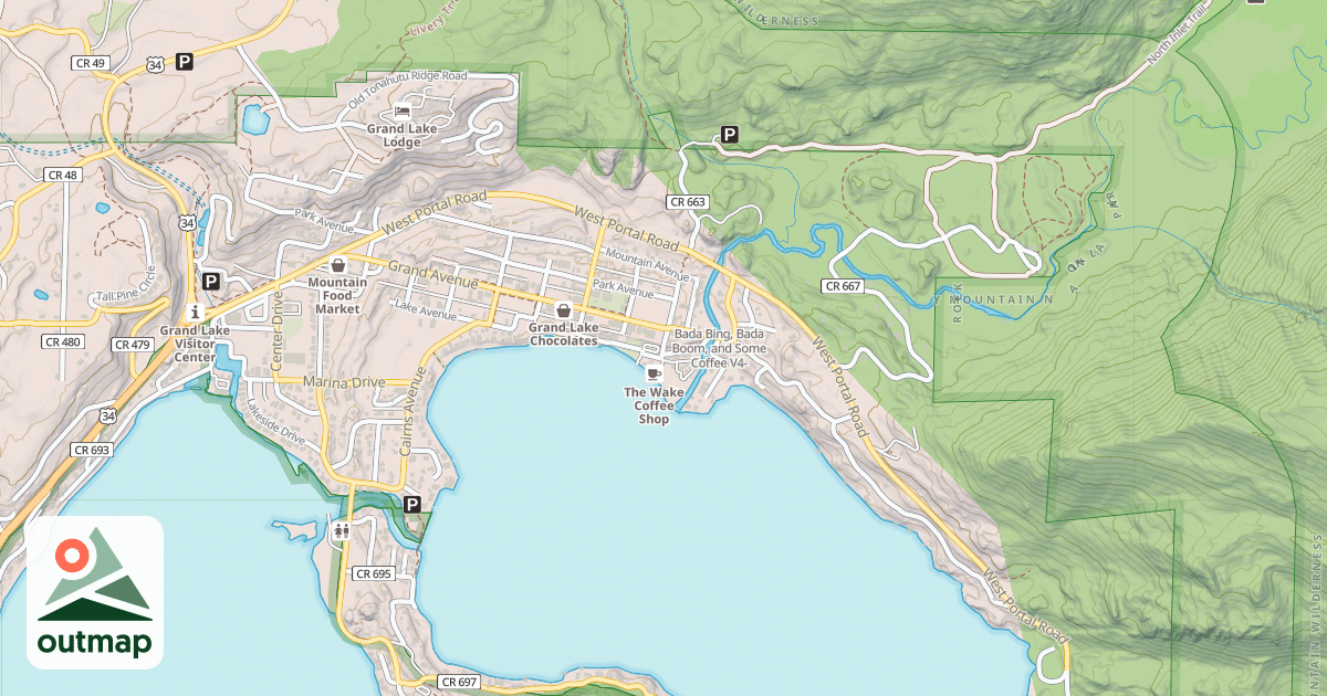 Map of Bada Bing, Bada Boom, and Some Coffee
