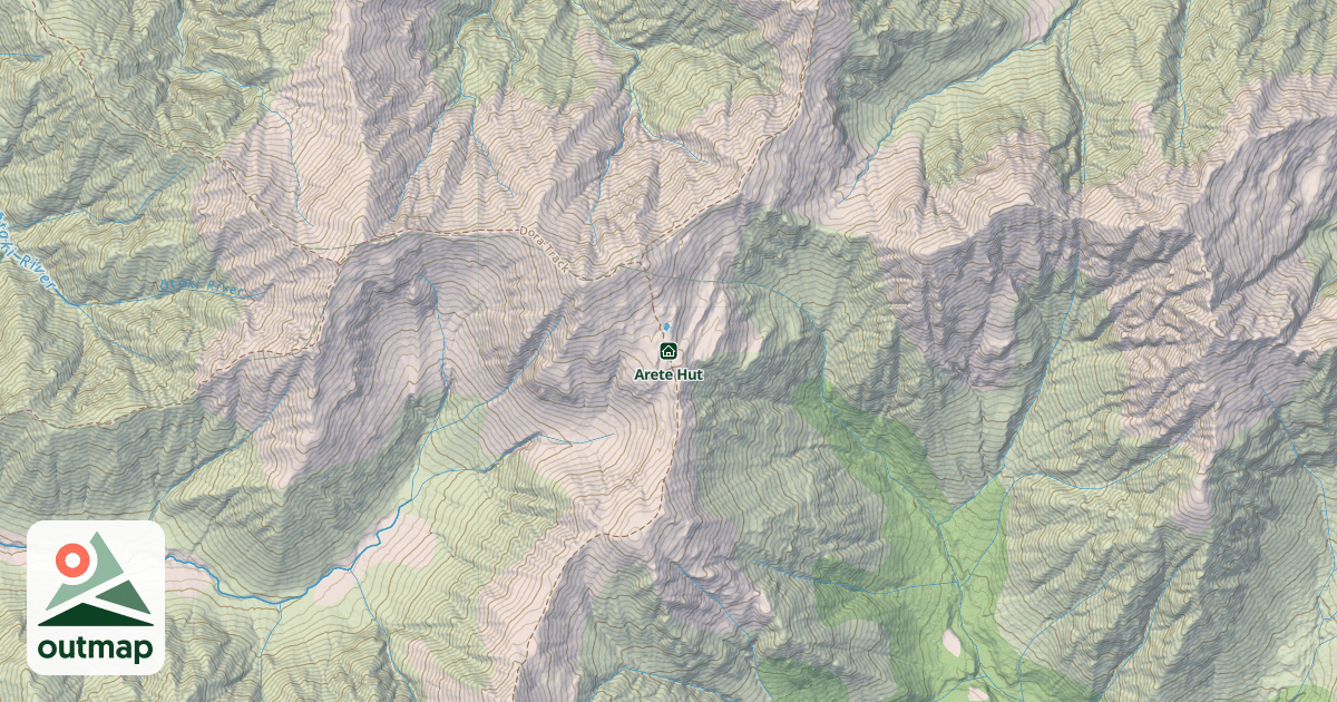 Map of Arete Hut