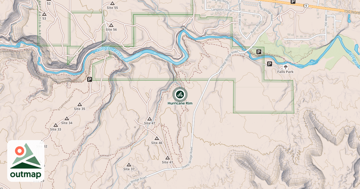 Map of Hurricane Rim