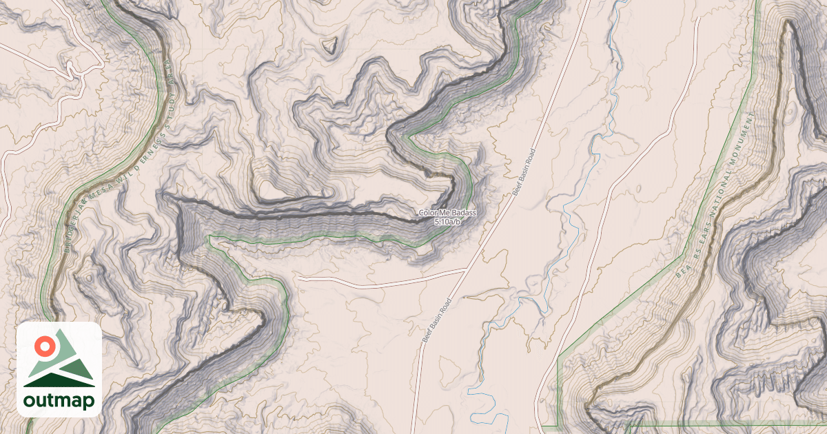Map of Color Me Badass