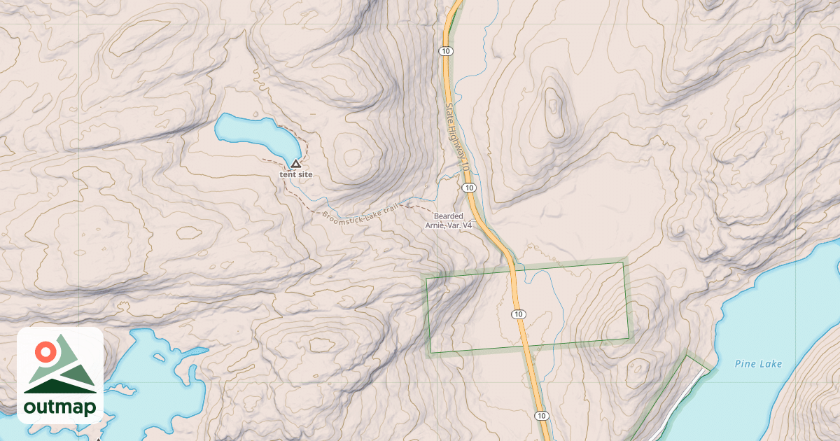 Map of Bearded Arnie, Var.