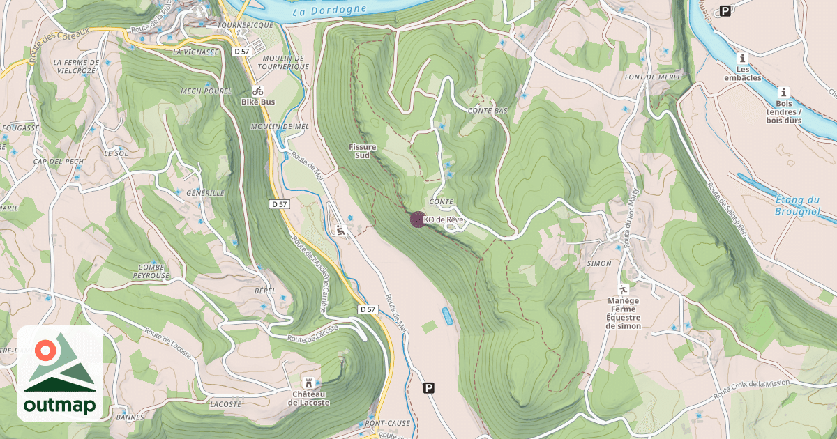 Map of KO de Rêve