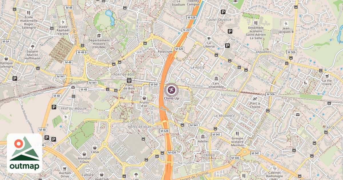 Map of Climb Up