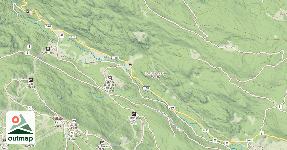 Map of Sport d'escalade couenne