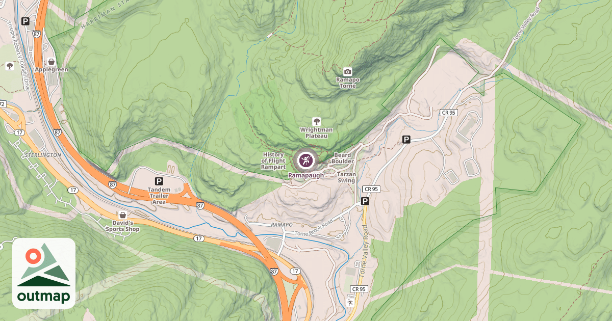 Map of Ramapaugh