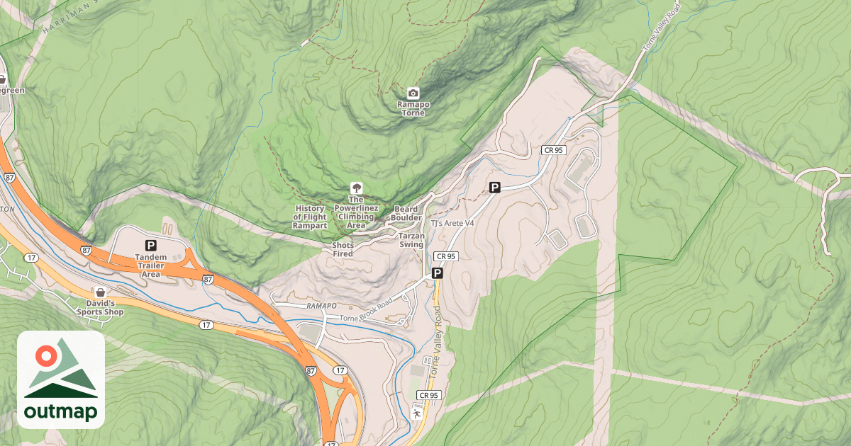 Map of TJ's Arete