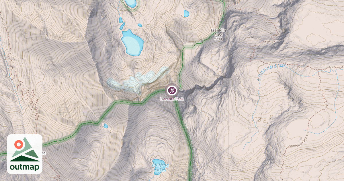 Map of Florence Peak