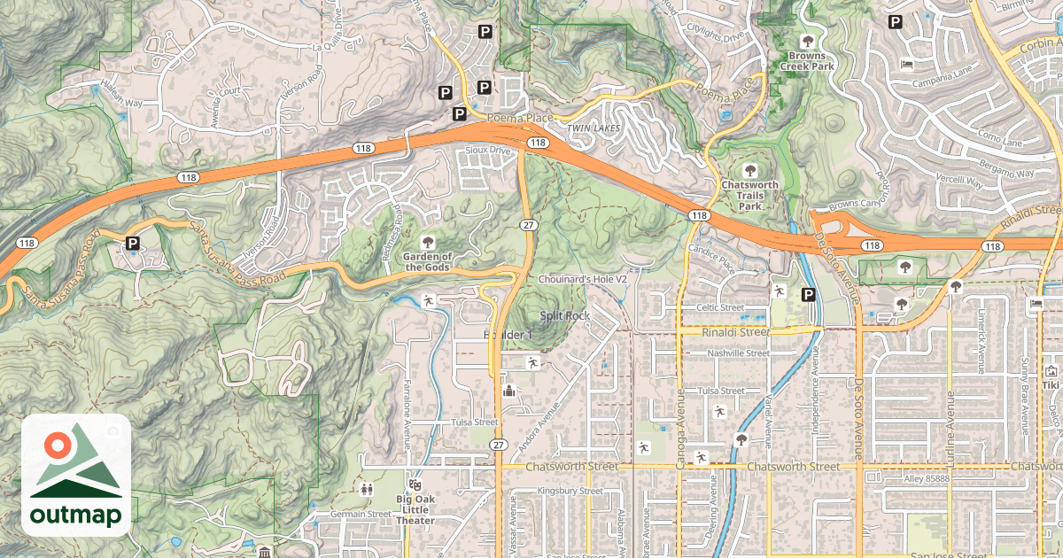 Map of Chouinard's Hole