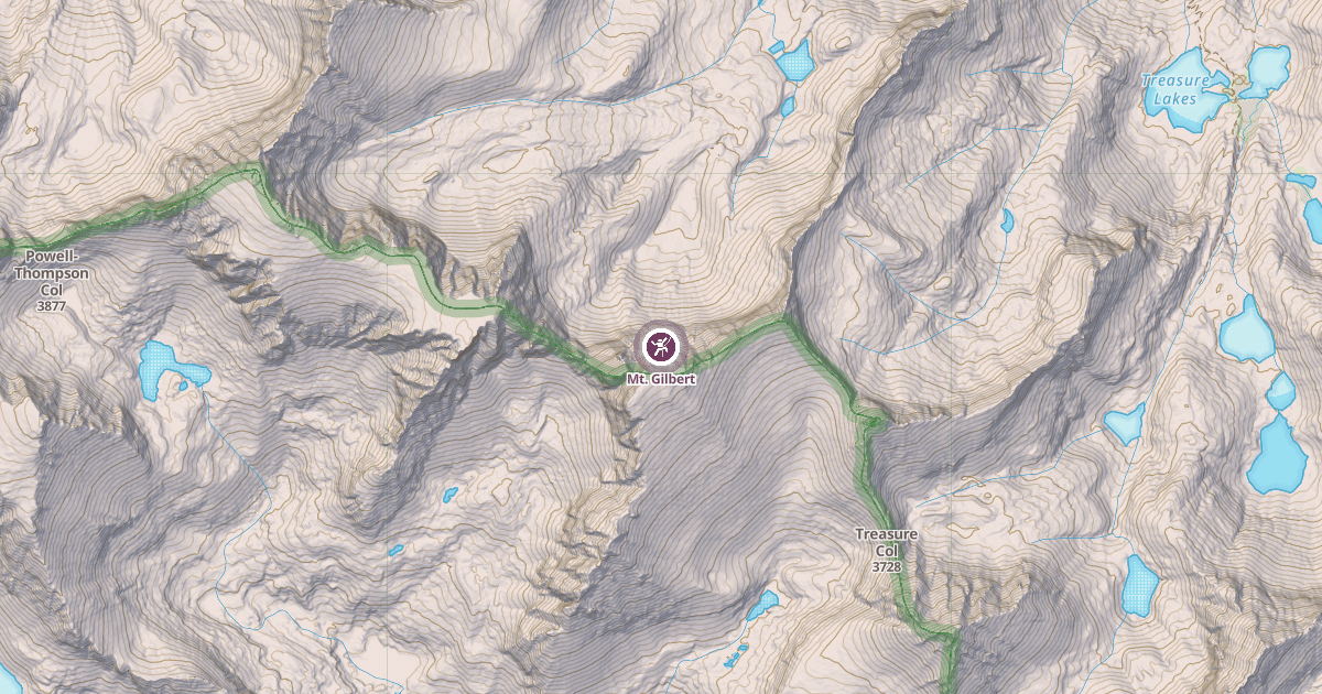 Map preview of Mt. Gilbert