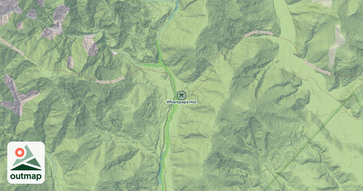 Map of Wharepapa Hut