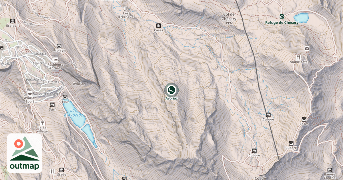 Map of Avoriaz