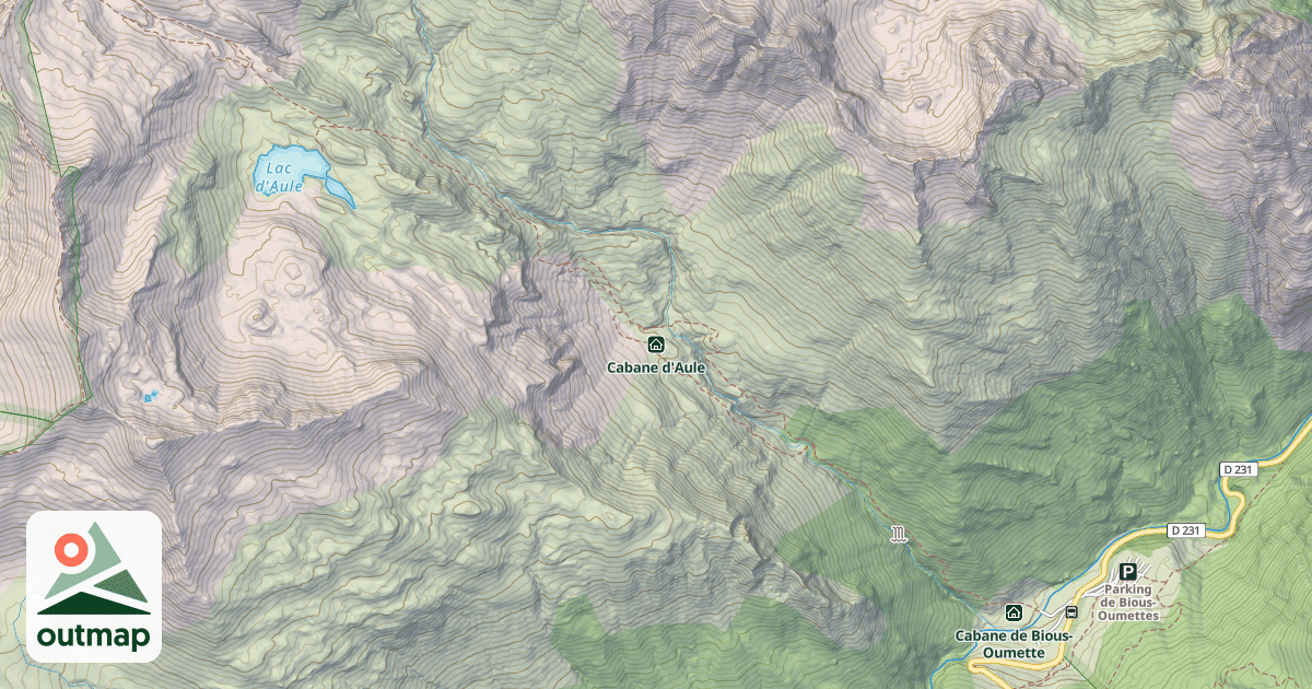 Map of Cabane d'Aule