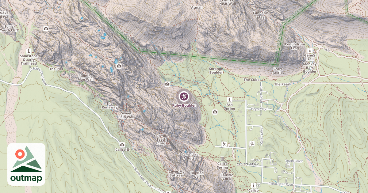 Map of Ruby Boulder