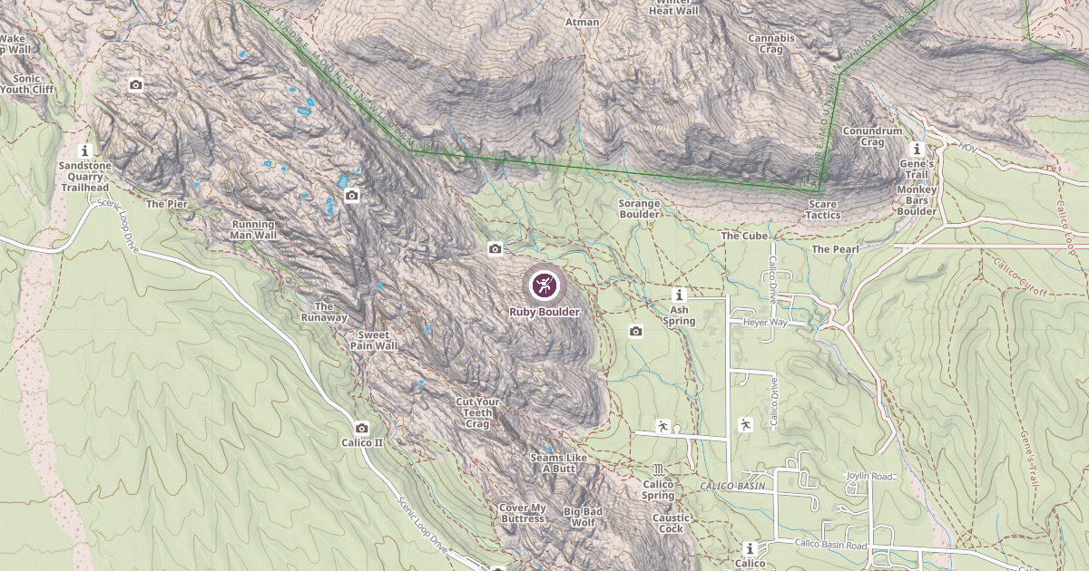 Map preview of Ruby Boulder