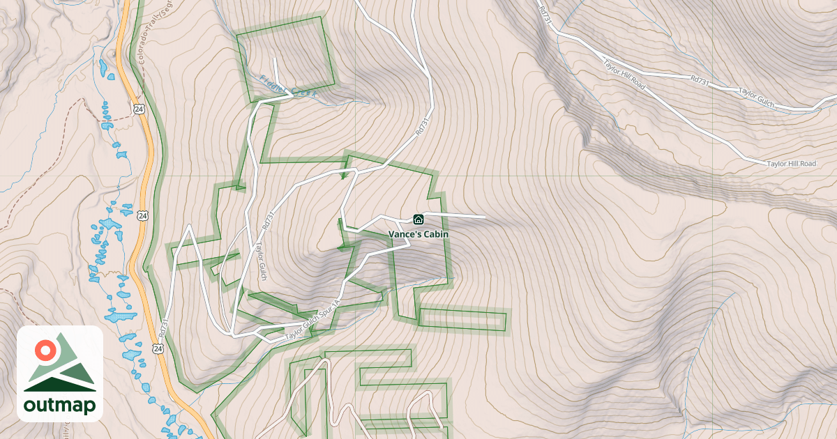 Map of Vance's Cabin