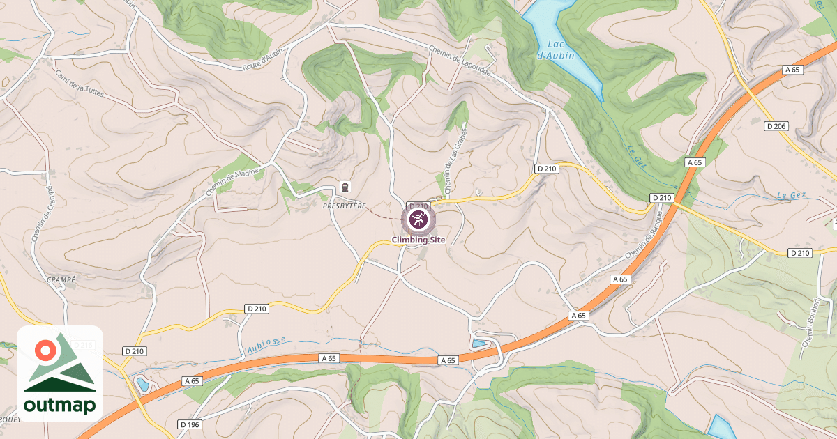 Map of Climbing Site