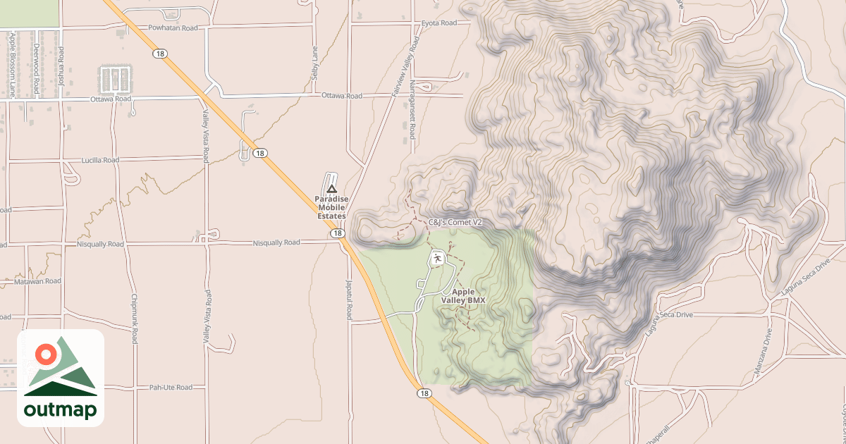Map of C&J's Comet