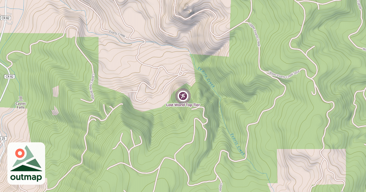 Map of Lost World Top Tier