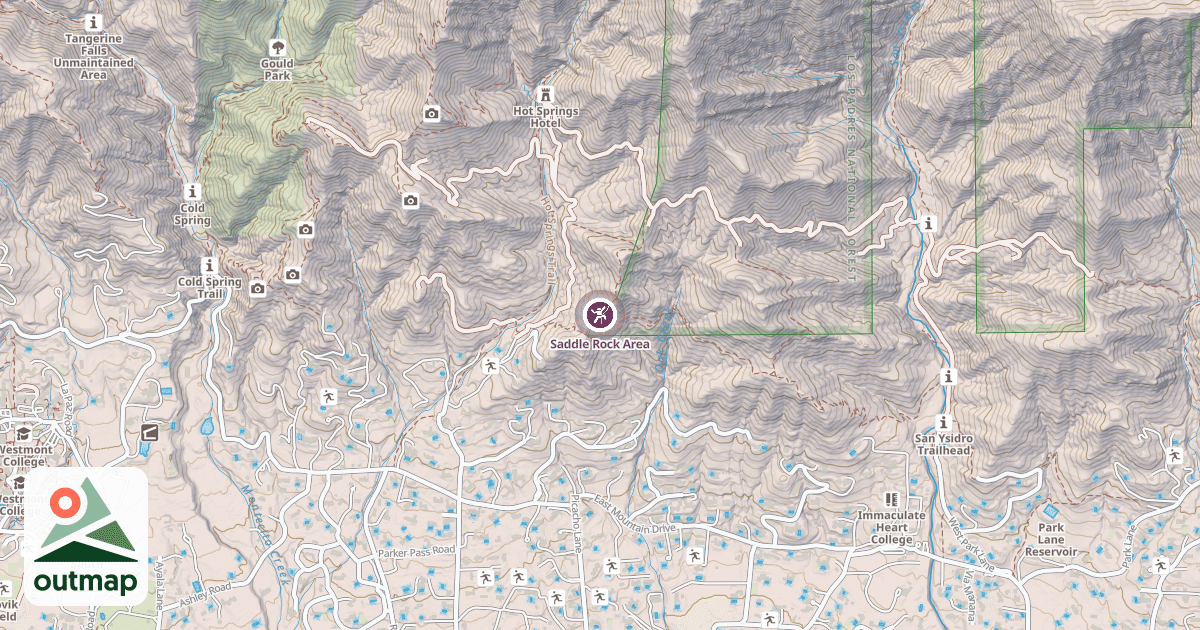 Map of Saddle Rock Area