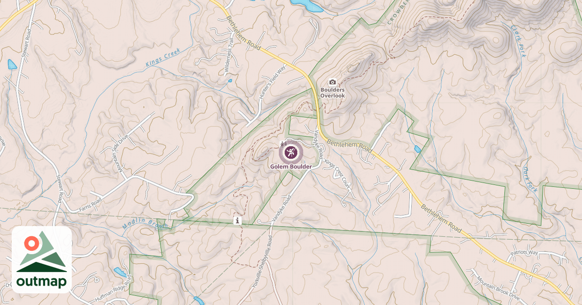 Map of Golem Boulder