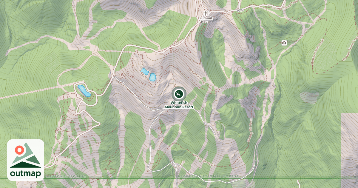 Map of Whitefish Mountain Resort
