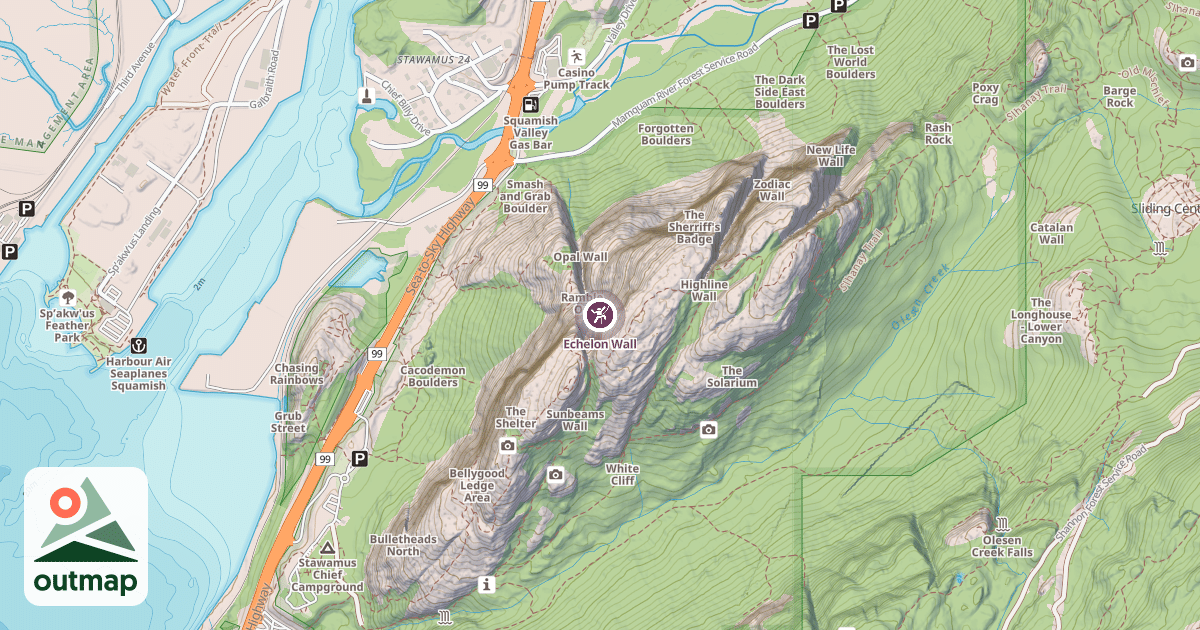 Map of Echelon Wall